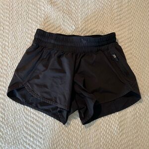 Lululemon Black Tracker Shorts 4in Inseam